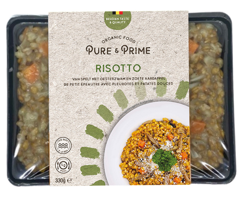 Pure & Prime Risotto van spelt - oesterzwammen - zoete aardappelen bio 330g